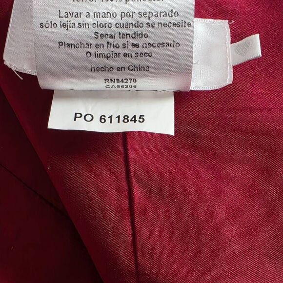 David’s Bridal Red Strapless Bubble Dress Size 6 - Picture 11 of 13